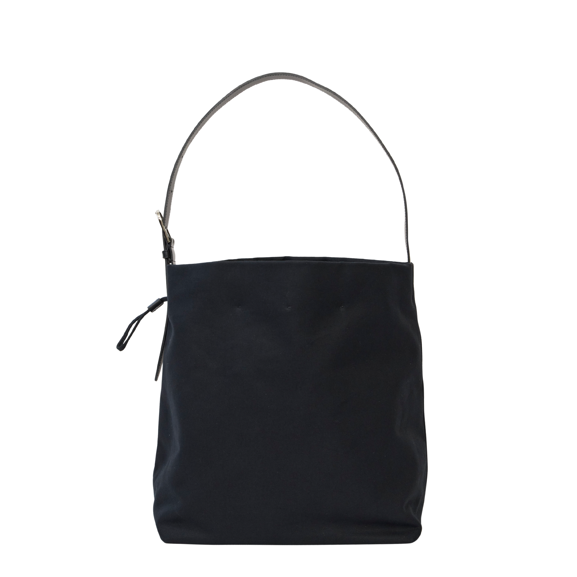 WRAPPING - BLACK (COTTON×LEATHER) – MARY AL TERNA