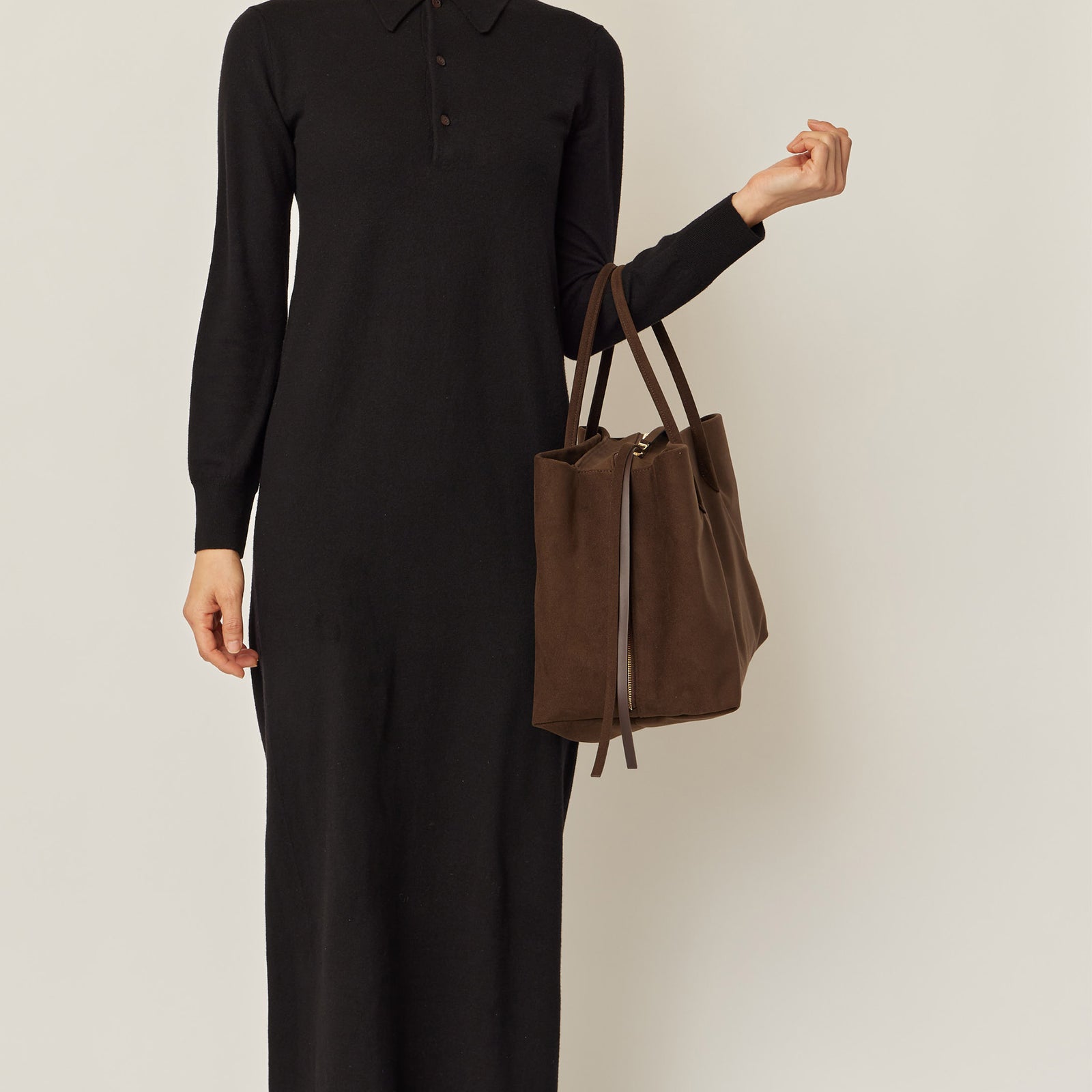 RIKYU - DARK BROWN (MICRO SUEDE) – MARY AL TERNA