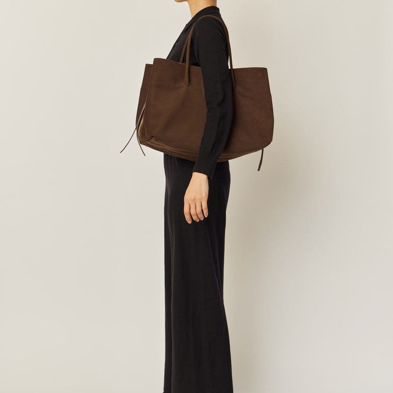 RIKYU - DARK BROWN (MICRO SUEDE) – MARY AL TERNA