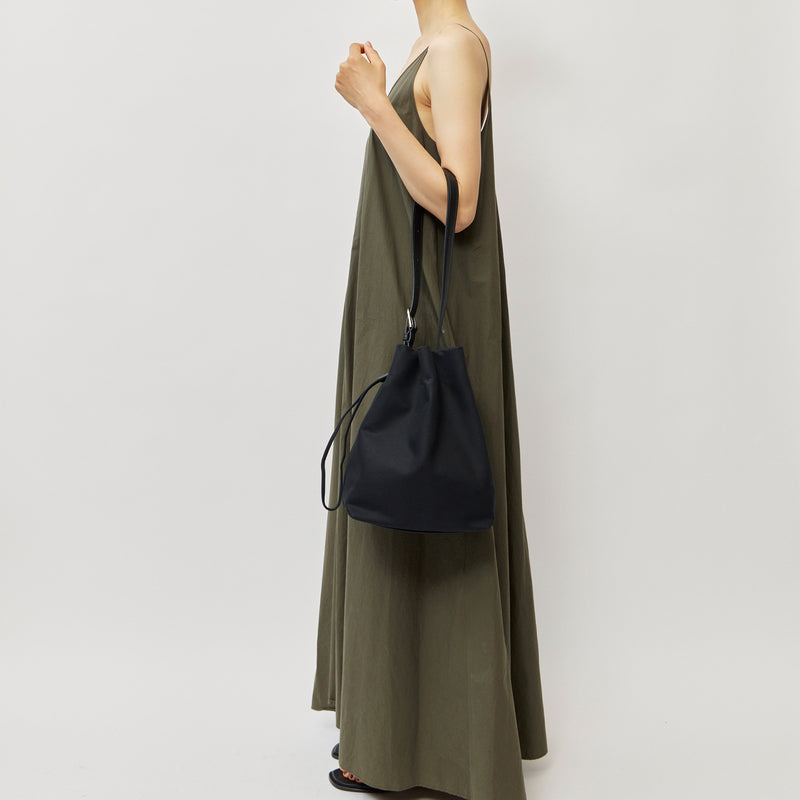 WRAPPING - BLACK (COTTON×LEATHER) – MARY AL TERNA