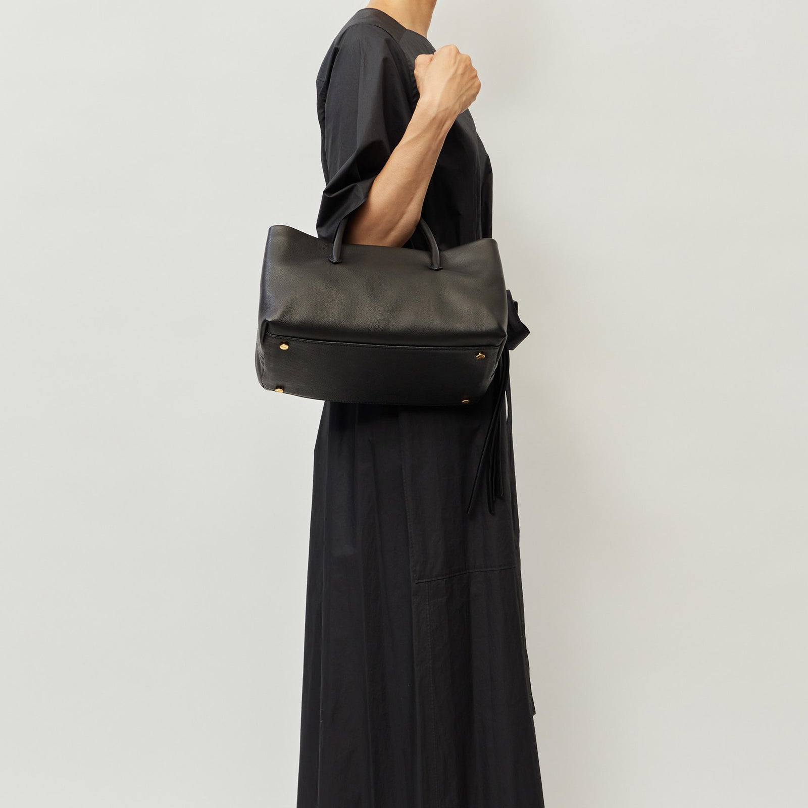 RIKYU - BLACK (SHRINK LEATHER) – MARY AL TERNA