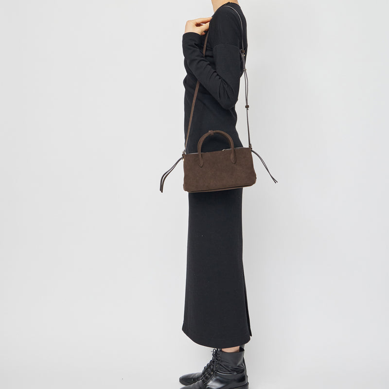 RIKYU - DARK BROWN (MICRO SUEDE) – MARY AL TERNA
