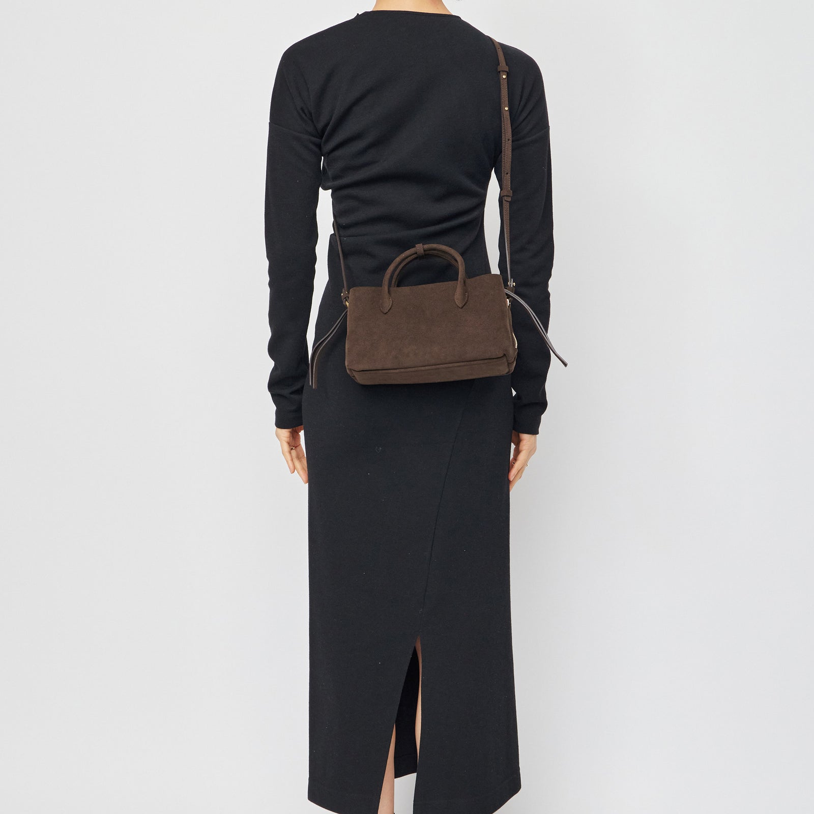 RIKYU - DARK BROWN (MICRO SUEDE) – MARY AL TERNA