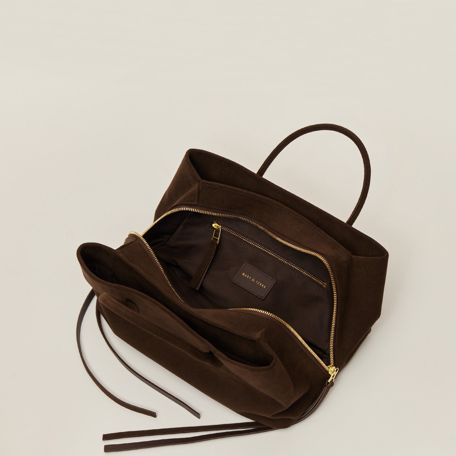 RIKYU - DARK BROWN (MICRO SUEDE) – MARY AL TERNA