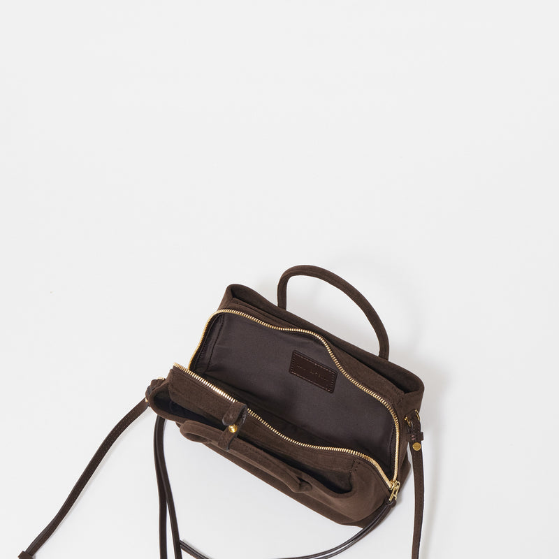 RIKYU - DARK BROWN (MICRO SUEDE) – MARY AL TERNA