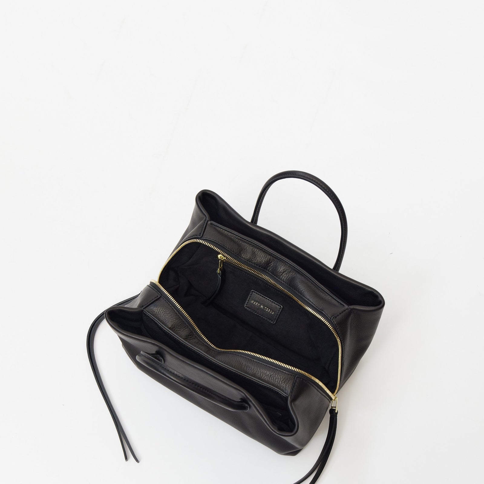 RIKYU - BLACK (SHRINK LEATHER) – MARY AL TERNA