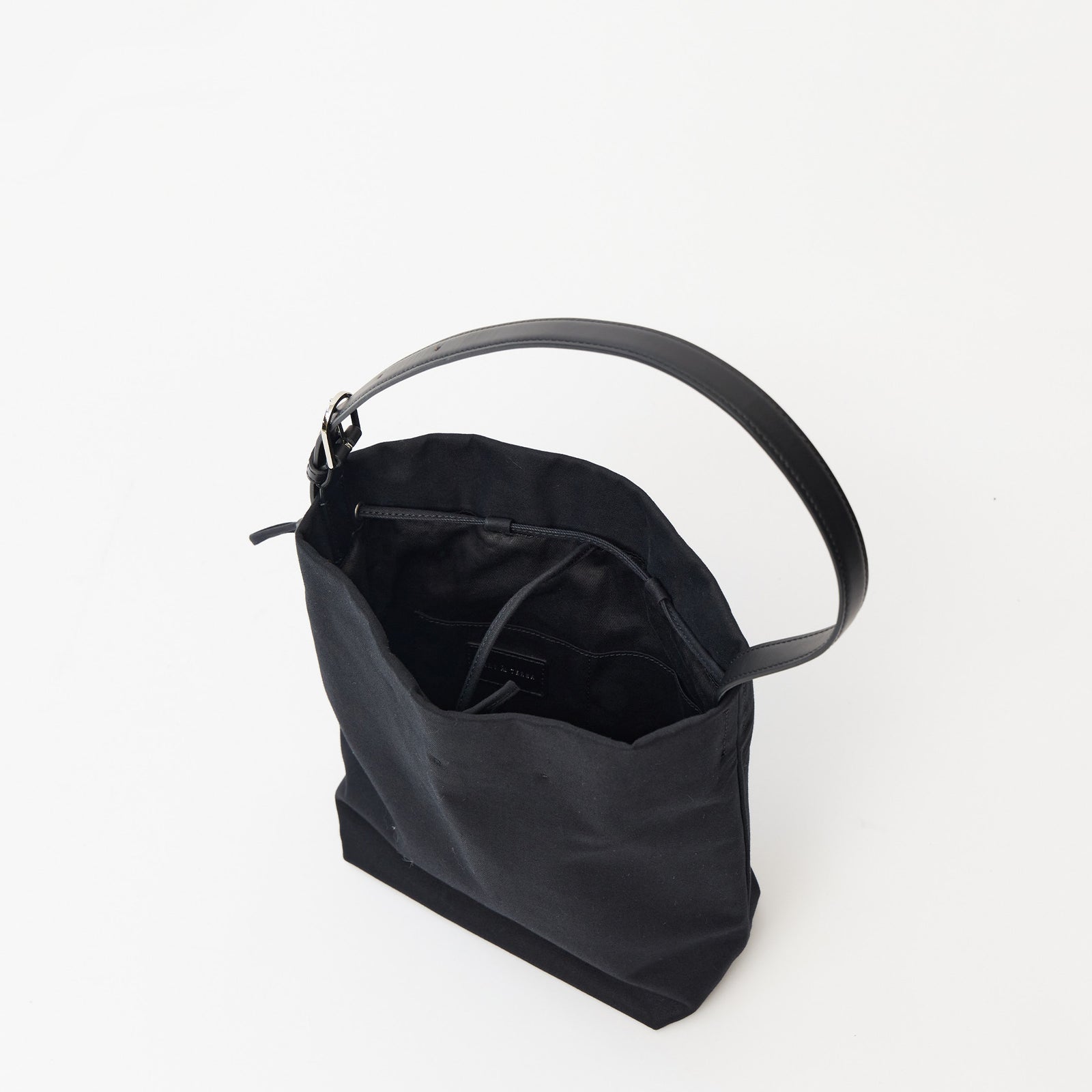 WRAPPING - BLACK (COTTON×LEATHER) – MARY AL TERNA