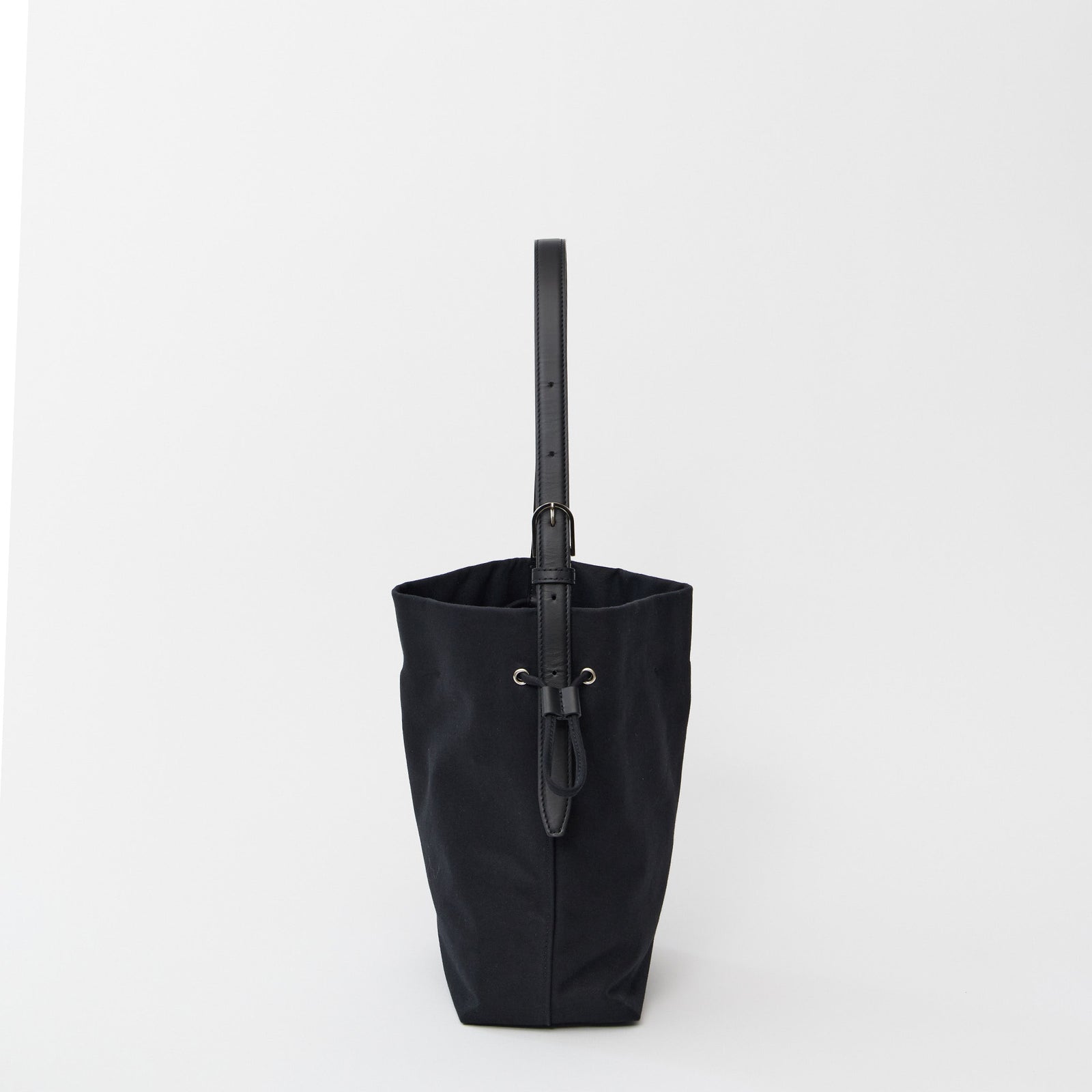 WRAPPING - BLACK (COTTON×LEATHER) – MARY AL TERNA
