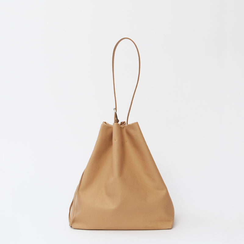 WRAPPING - BEIGE×CAMEL (COTTON×LEATHER) – MARY AL TERNA