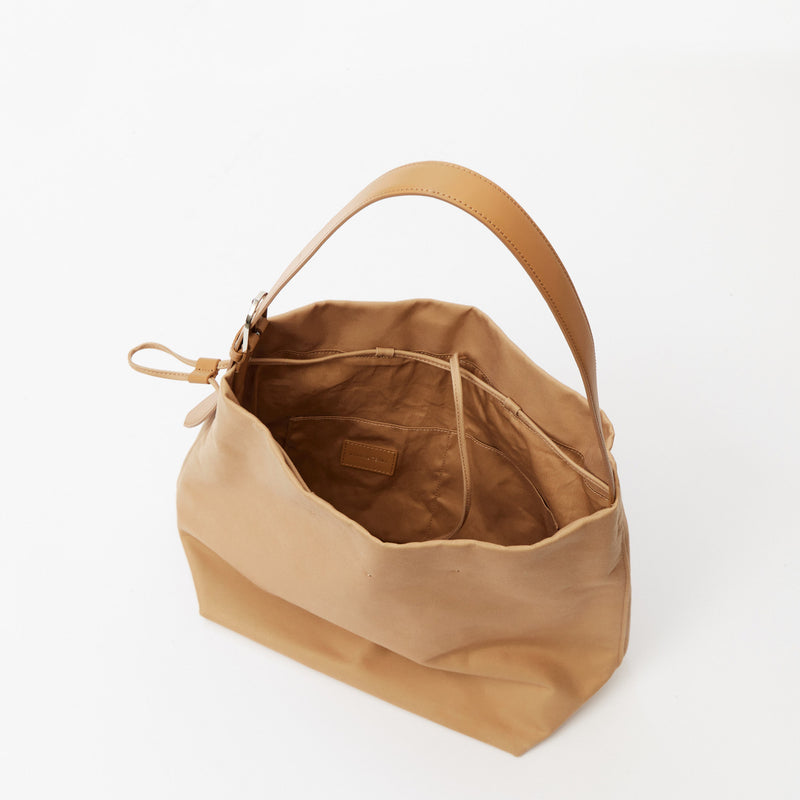 WRAPPING - BEIGE×CAMEL (COTTON×LEATHER) – MARY AL TERNA