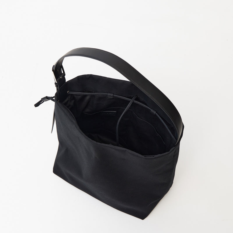 WRAPPING - BLACK (COTTON×LEATHER) – MARY AL TERNA