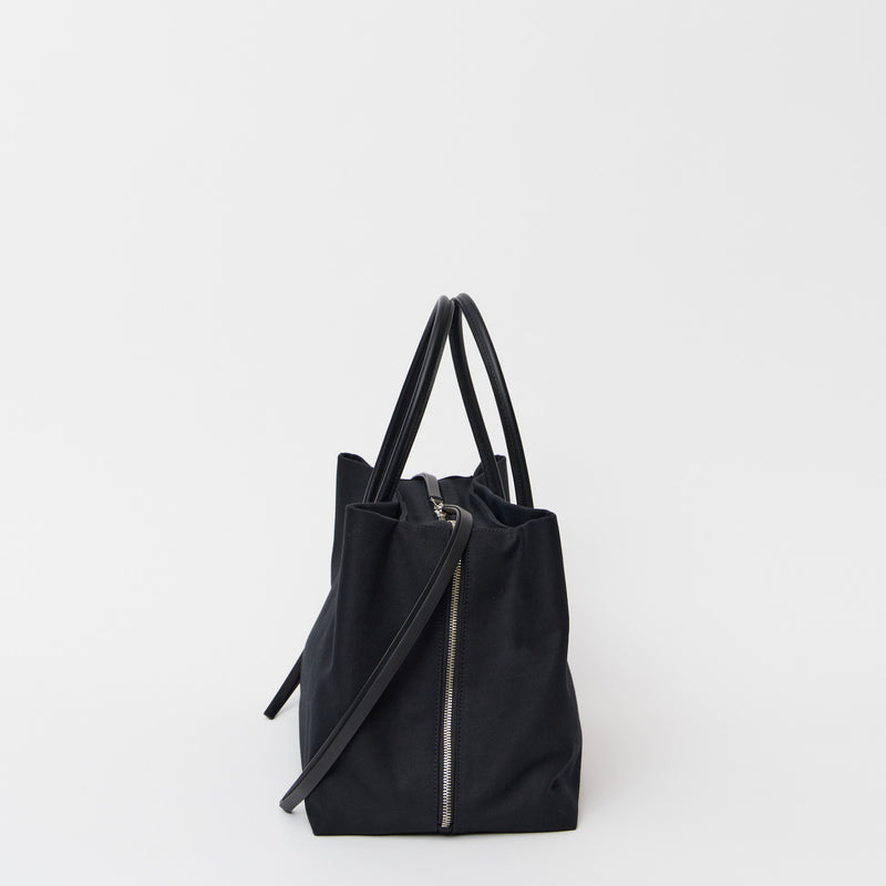 RIKYU - BLACK (COTTON×LEATHER) – MARY AL TERNA